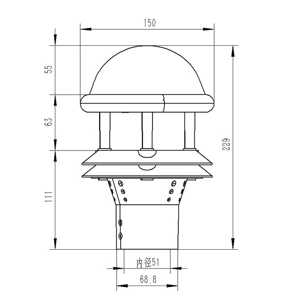 光学雨量传感器